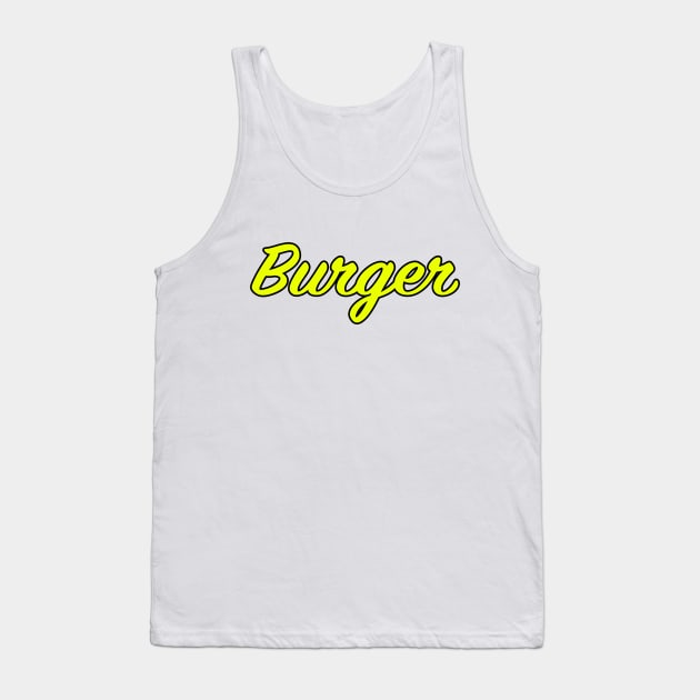 Burger Tank Top by lenn